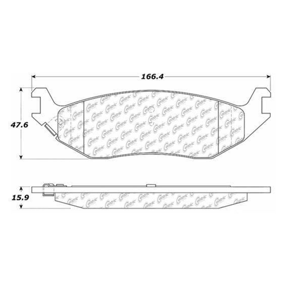 Centric Parts CTEK Ceramic Brake Pads, 103.08980 103.08980